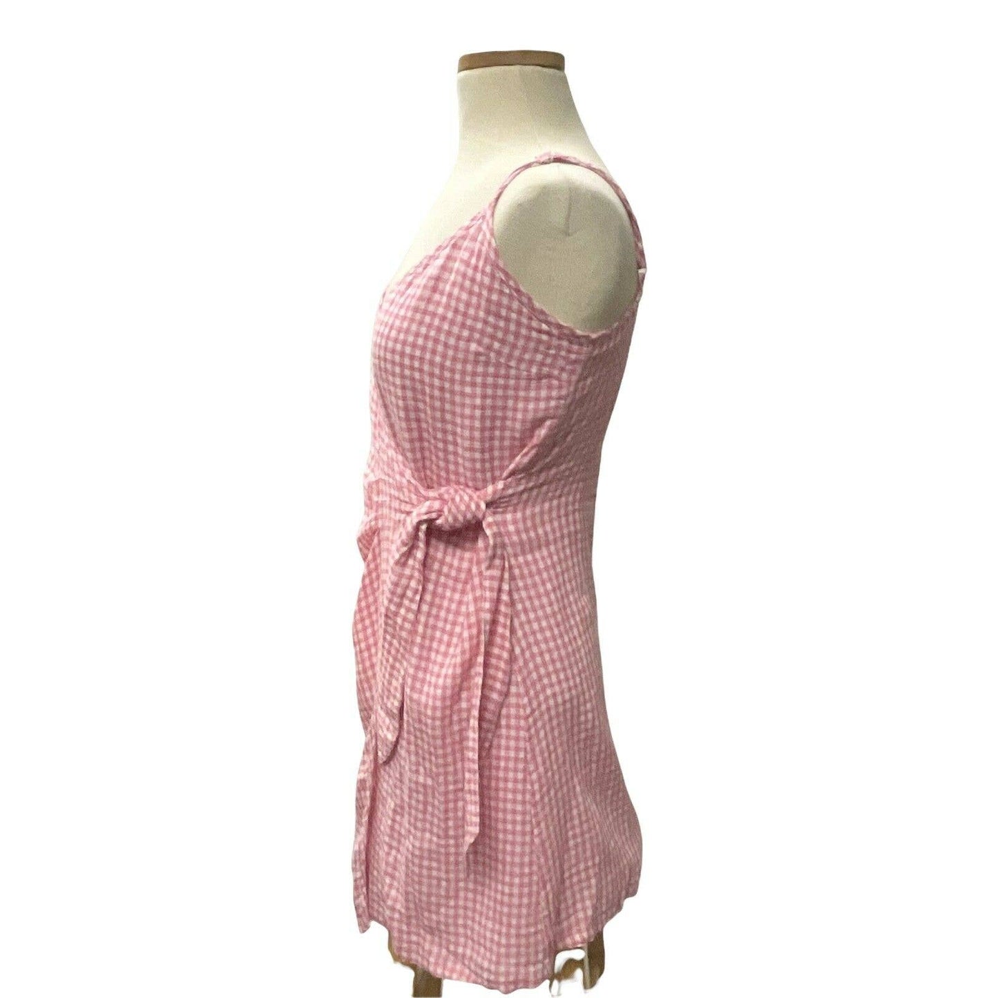 RAILS Malia Pink Gingham Wrap Mini Dress Sundress Size Extra Small - Premium from Rails - Just $104.49! Shop now at Finds For You