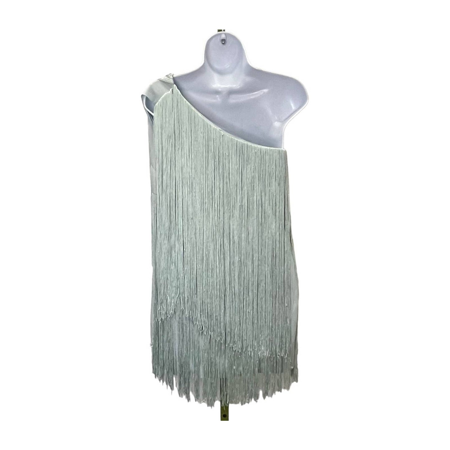 Anthropologie Hutch Fringe One Shoulder Mini Dress Size Small Mint - Premium from Anthropologie - Just $219.0! Shop now at Finds For You