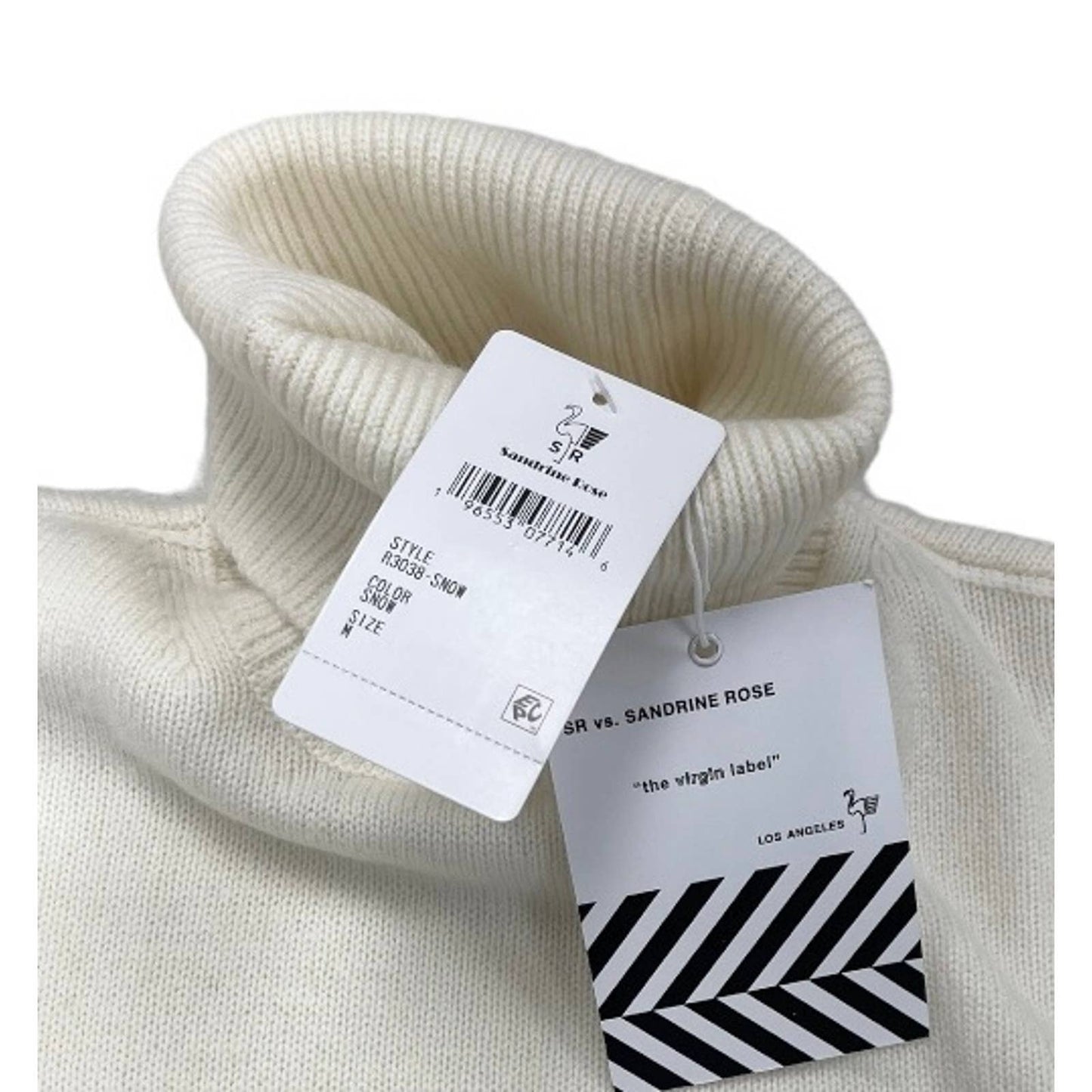 Free People x Sandrine Rose Wool Cashmere Knit Turtleneck Sweater L New - Premium from Free People - Just $79.0! Shop now at Finds For You