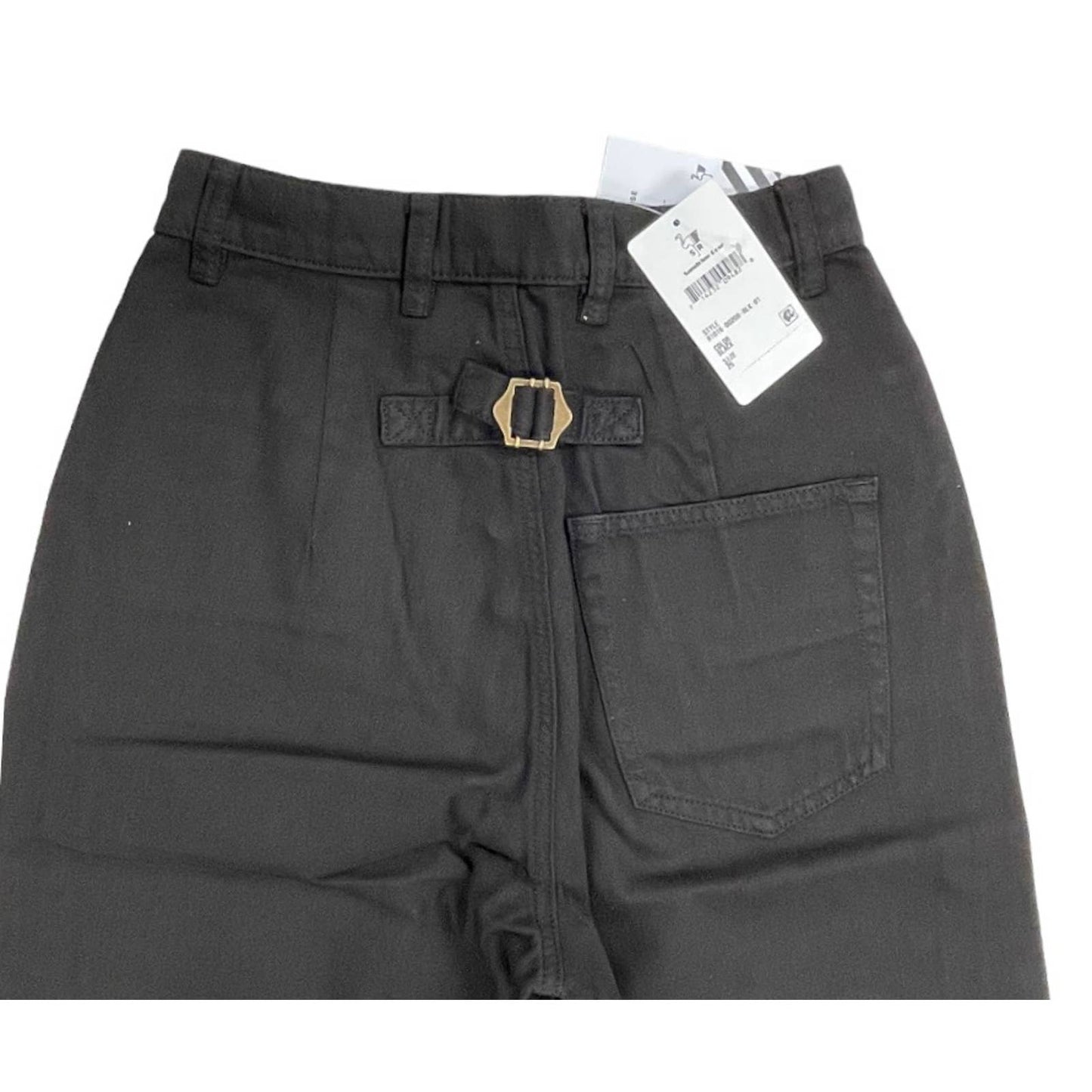 Free People x Sandrine Rose Wide Leg Pants Buckle Size 26 Black New - Premium from Free People - Just $85.00! Shop now at Finds For You