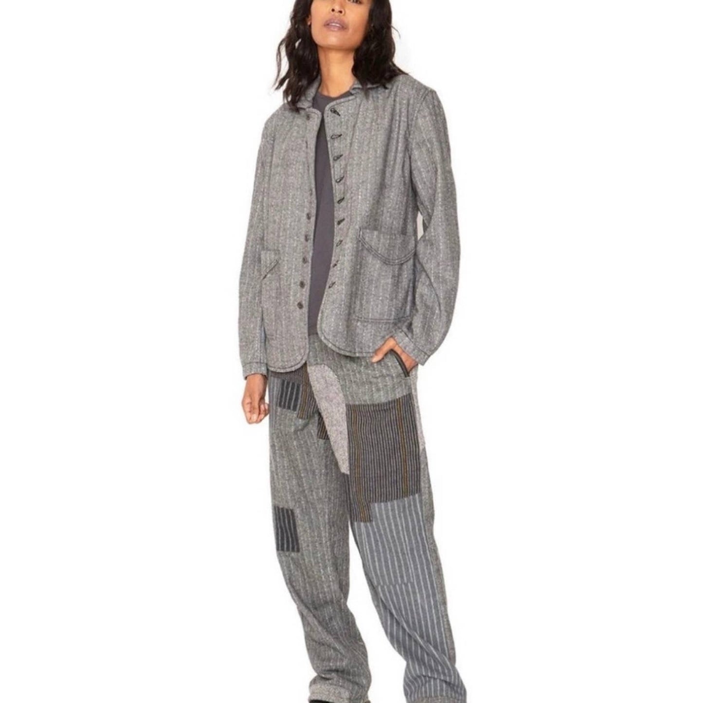 Free People x Sandrine Rose Herringbone Jacket Coat Size XS New - Premium from Free People - Just $89.00! Shop now at Finds For You