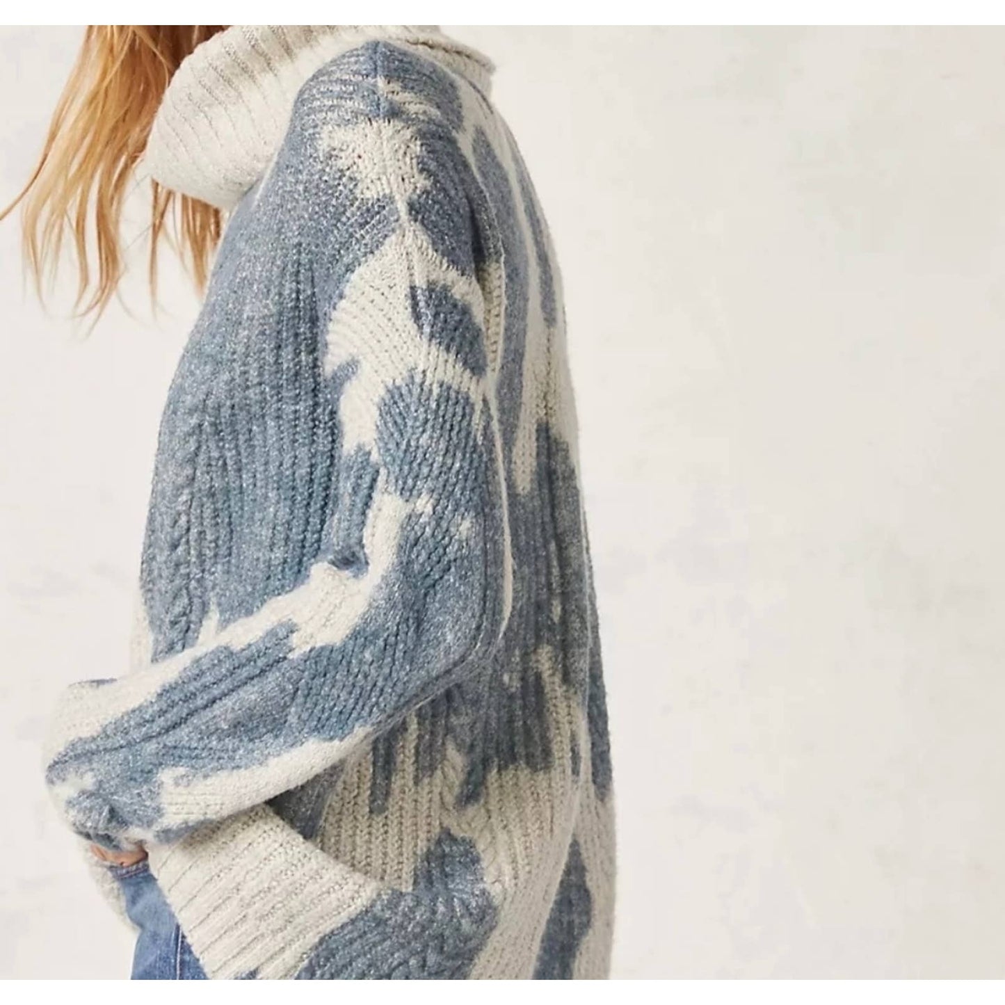 Anthropologie Pilcro Spotted Cowl Neck Oversized Knit Sweater Size Medium - Premium from Anthropologie - Just $99.0! Shop now at Finds For You