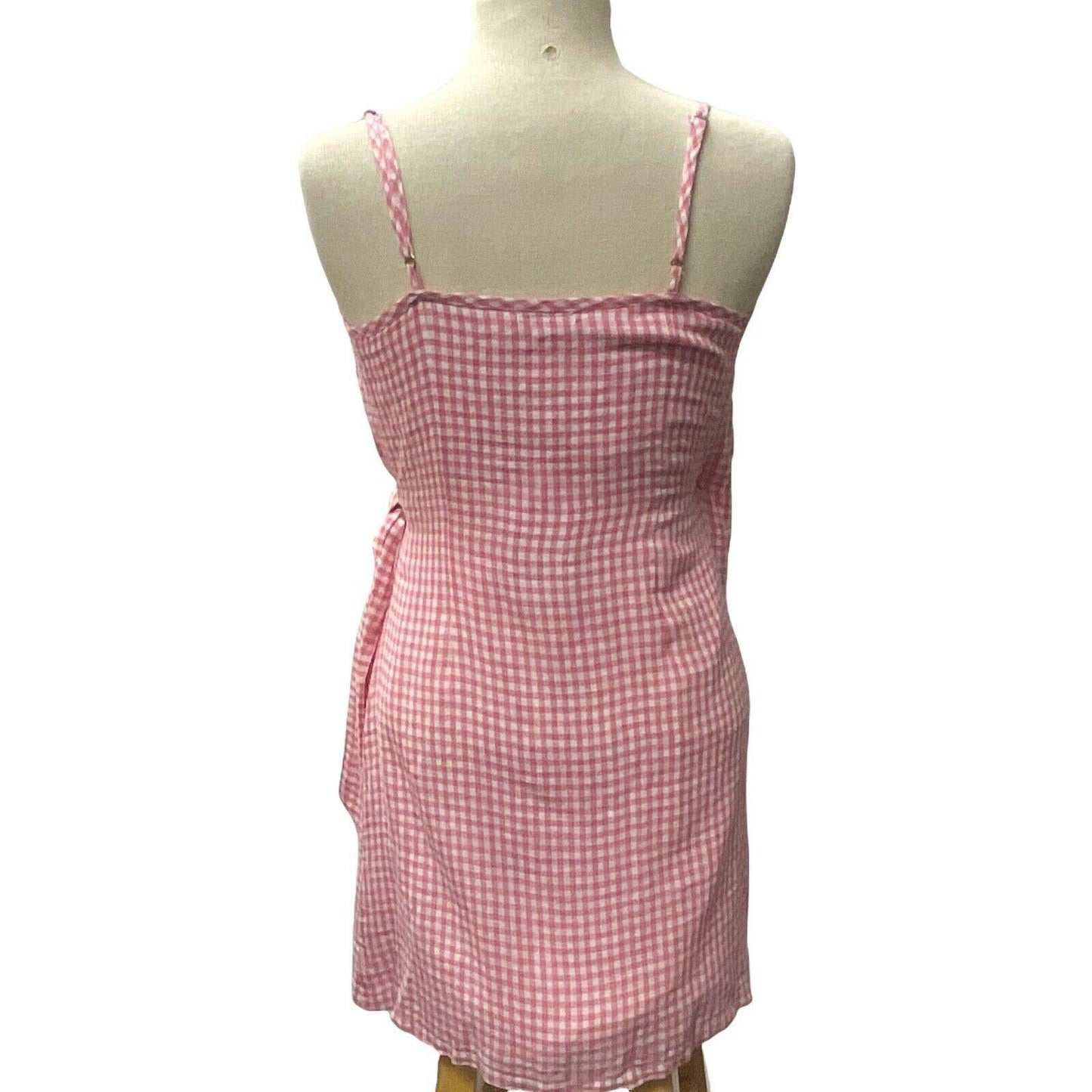 RAILS Malia Pink Gingham Wrap Mini Dress Sundress Size Extra Small - Premium from Rails - Just $104.49! Shop now at Finds For You