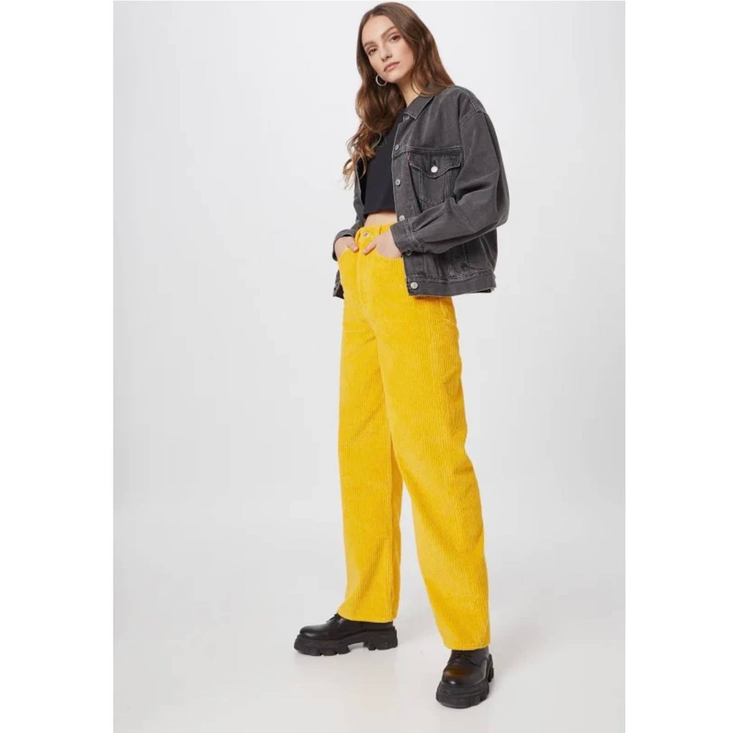 Levi’s x The Simpsons High Loose Corduroy Jeans Pants New Yellow 32 - Premium from Levi's - Just $159.00! Shop now at Finds For You
