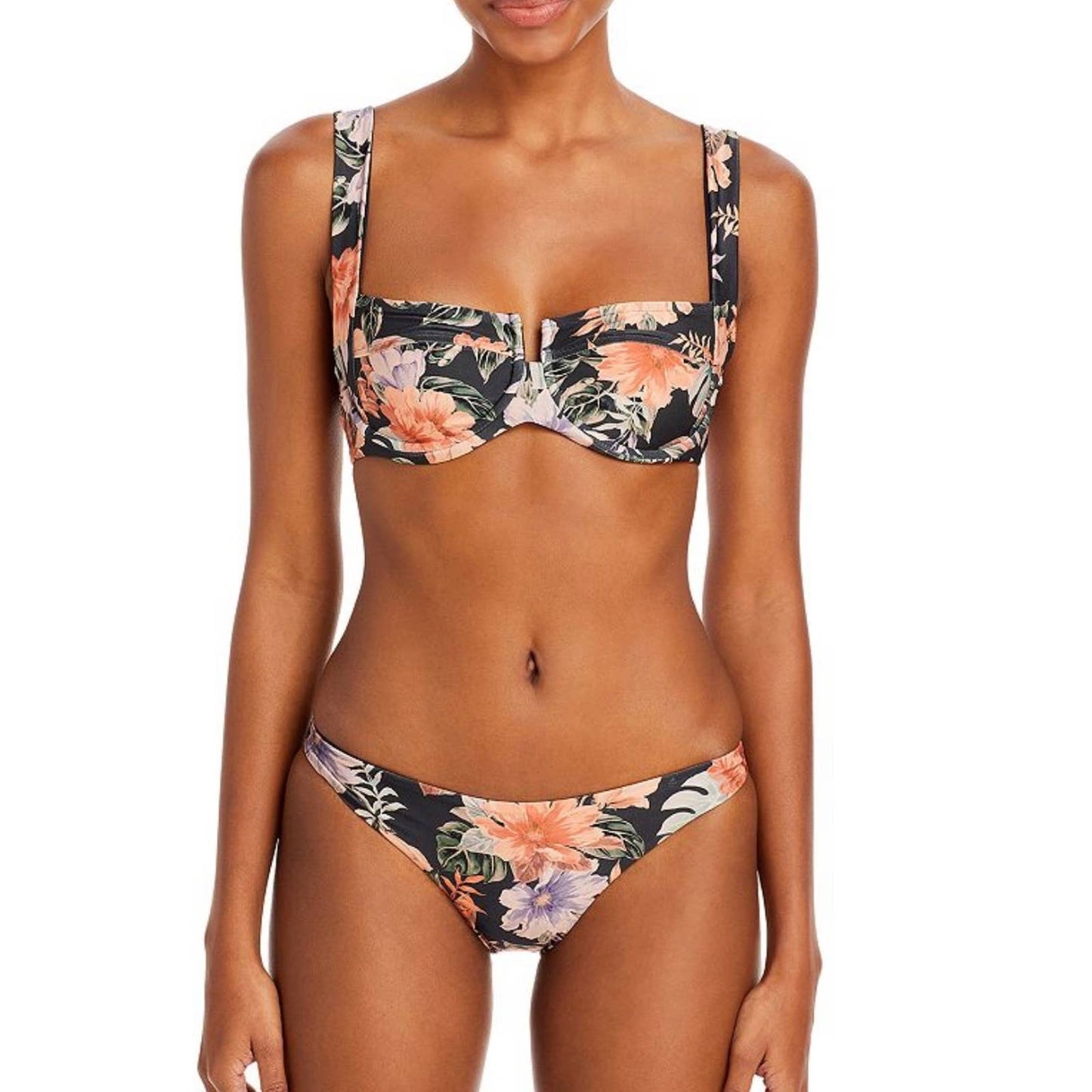L*SPACE Set Camellia Floral Bikini Top Jay Bikini Bottom Swimsuit XS New - Premium from L*SPACE - Just $99.0! Shop now at Finds For You