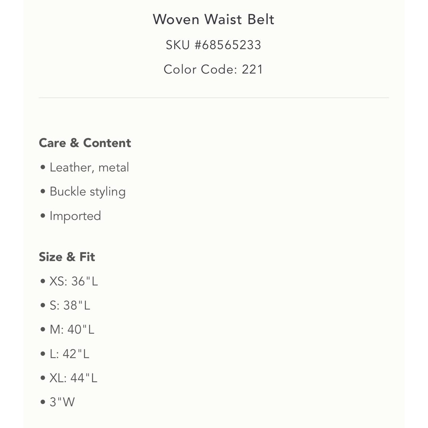 Anthropologie Cognac Woven Waist Leather Belt Size Medium New - Premium from Anthropologie - Just $79.0! Shop now at Finds For You