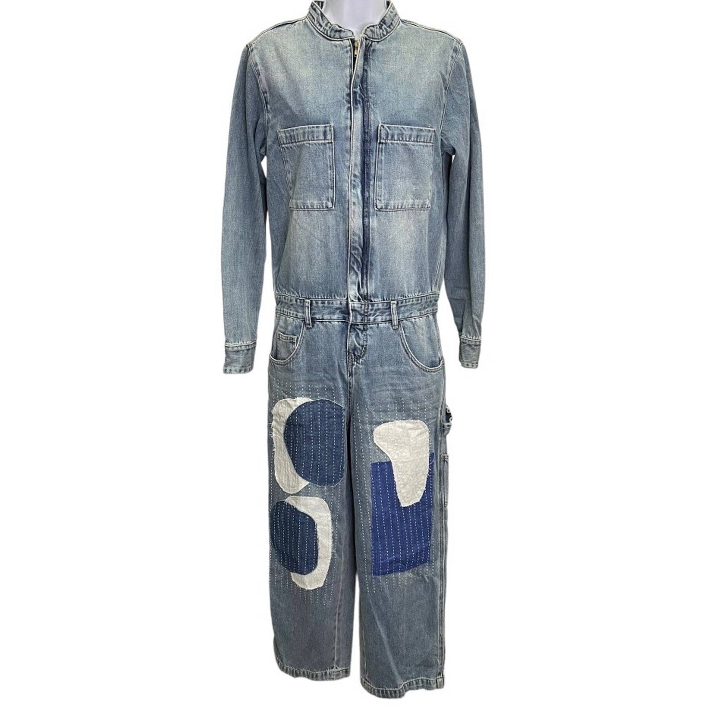 Free People x Sandrine Rose Patchwork Jumpsuit Overall Size S New - Premium from Free People - Just $199.0! Shop now at Finds For You