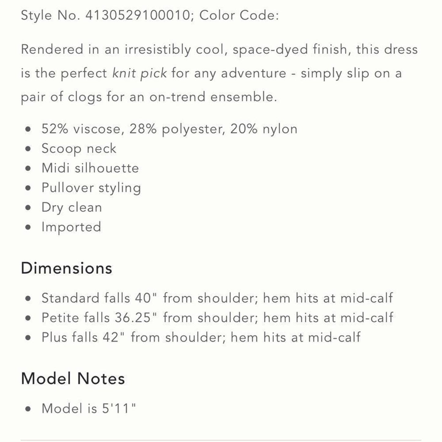 Anthropologie Space Dyed Knit Midi Dress Body Con Stretch Size Medium New - Premium from Anthropologie - Just $135.0! Shop now at Finds For You