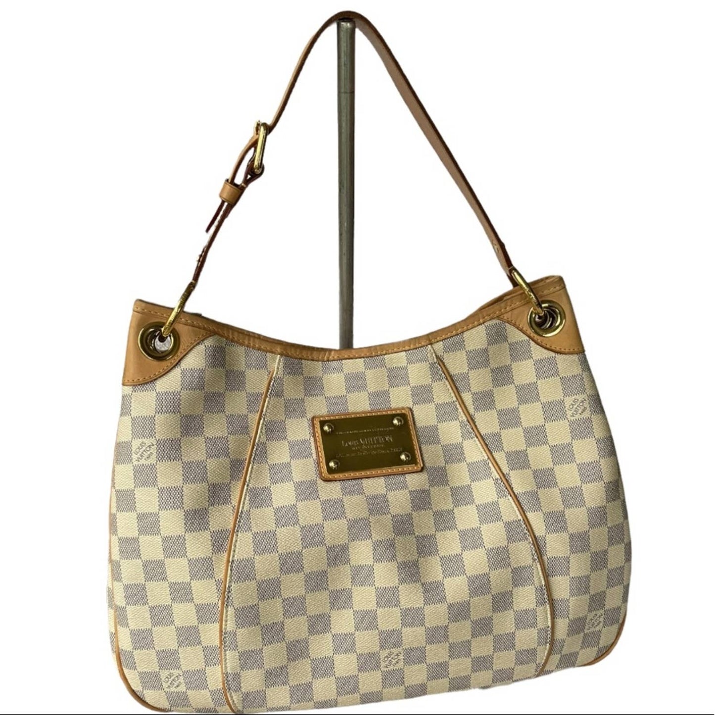 Louis Vuitton Galliera PM Monogram Canvas Handbag Shoulder Bag Damier Azur - Premium from Louis Vuitton - Just $1499.0! Shop now at Finds For You