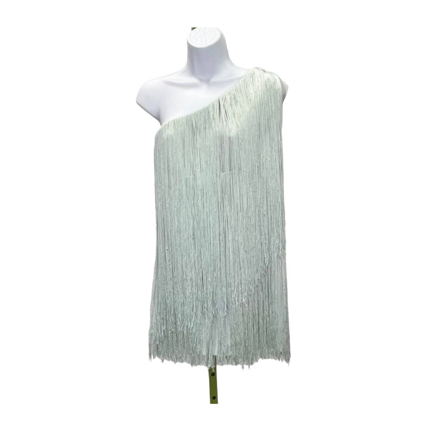 Anthropologie Hutch Fringe One Shoulder Mini Dress Size Small Mint - Premium from Anthropologie - Just $219.0! Shop now at Finds For You