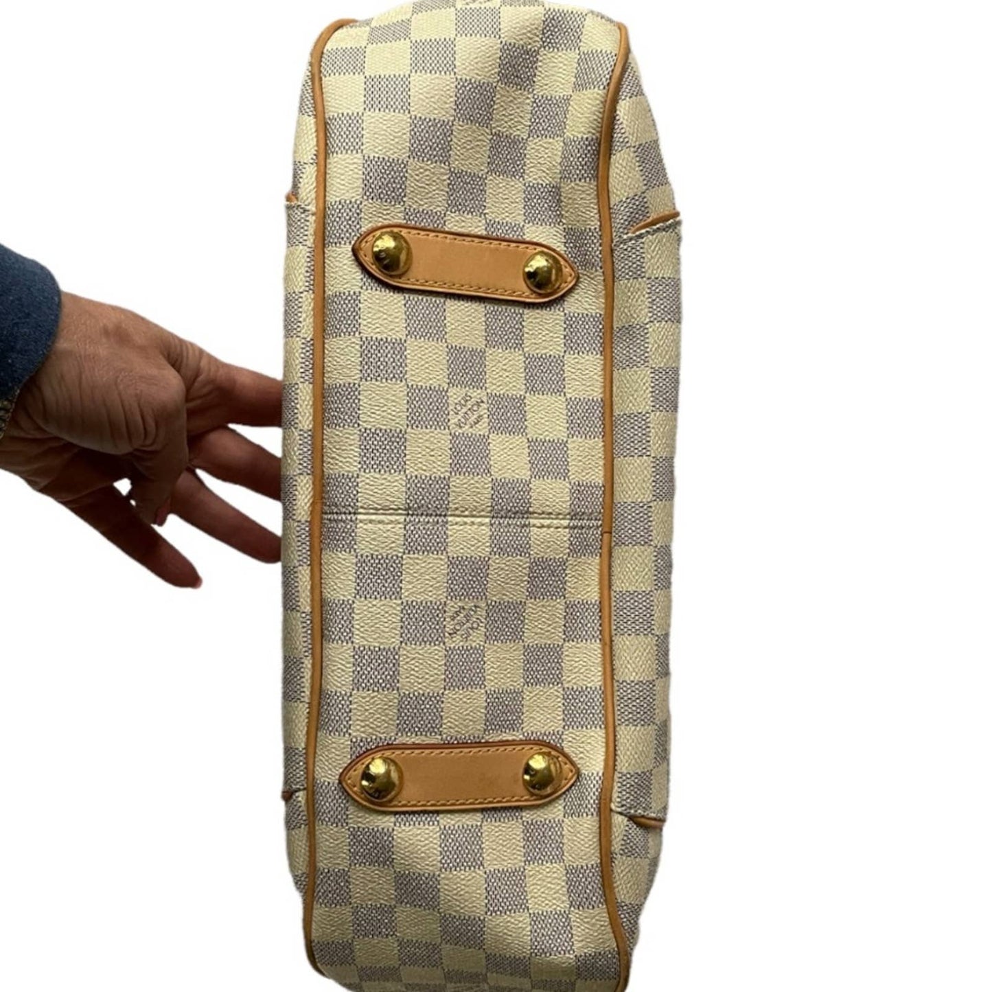 Louis Vuitton Galliera PM Monogram Canvas Handbag Shoulder Bag Damier Azur - Premium from Louis Vuitton - Just $1499.0! Shop now at Finds For You