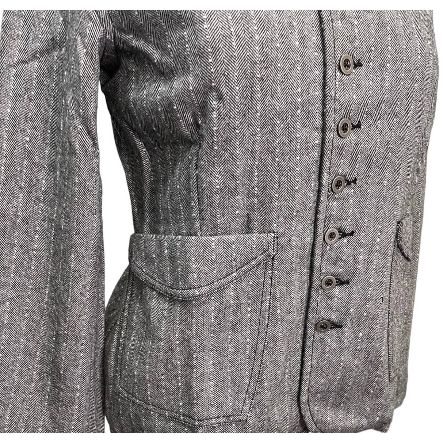 Free People x Sandrine Rose Herringbone Jacket Coat Size XS New - Premium from Free People - Just $89.00! Shop now at Finds For You