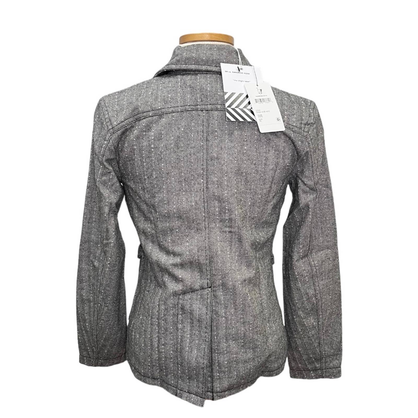 Free People x Sandrine Rose Herringbone Jacket Coat Size XS New - Premium  from Free People - Just $89.00! Shop now at Finds For You