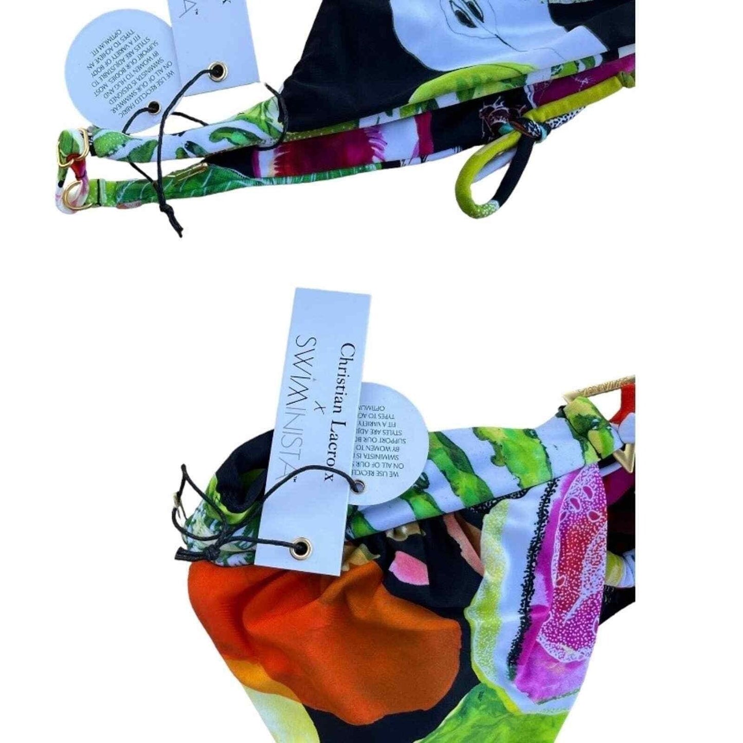 Swiminista Christian Lacroix Cheer Bikini Top & Brave Bottom Swimsuit XS Manos - Premium Clothing, Shoes & Accessories:Baby:Baby & Toddler Clothing:Sweaters from Christian Lacroix - Just $79.00! Shop now at Finds For You