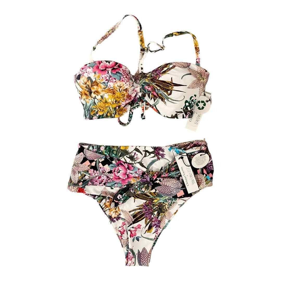 Swiminista Christian Lacroix Joy Bikini Top & Classy Bottom Swimsuit Sz S - Premium Clothing, Shoes & Accessories:Baby:Baby & Toddler Clothing:Bottoms from Christian Lacroix - Just $95.00! Shop now at Finds For You