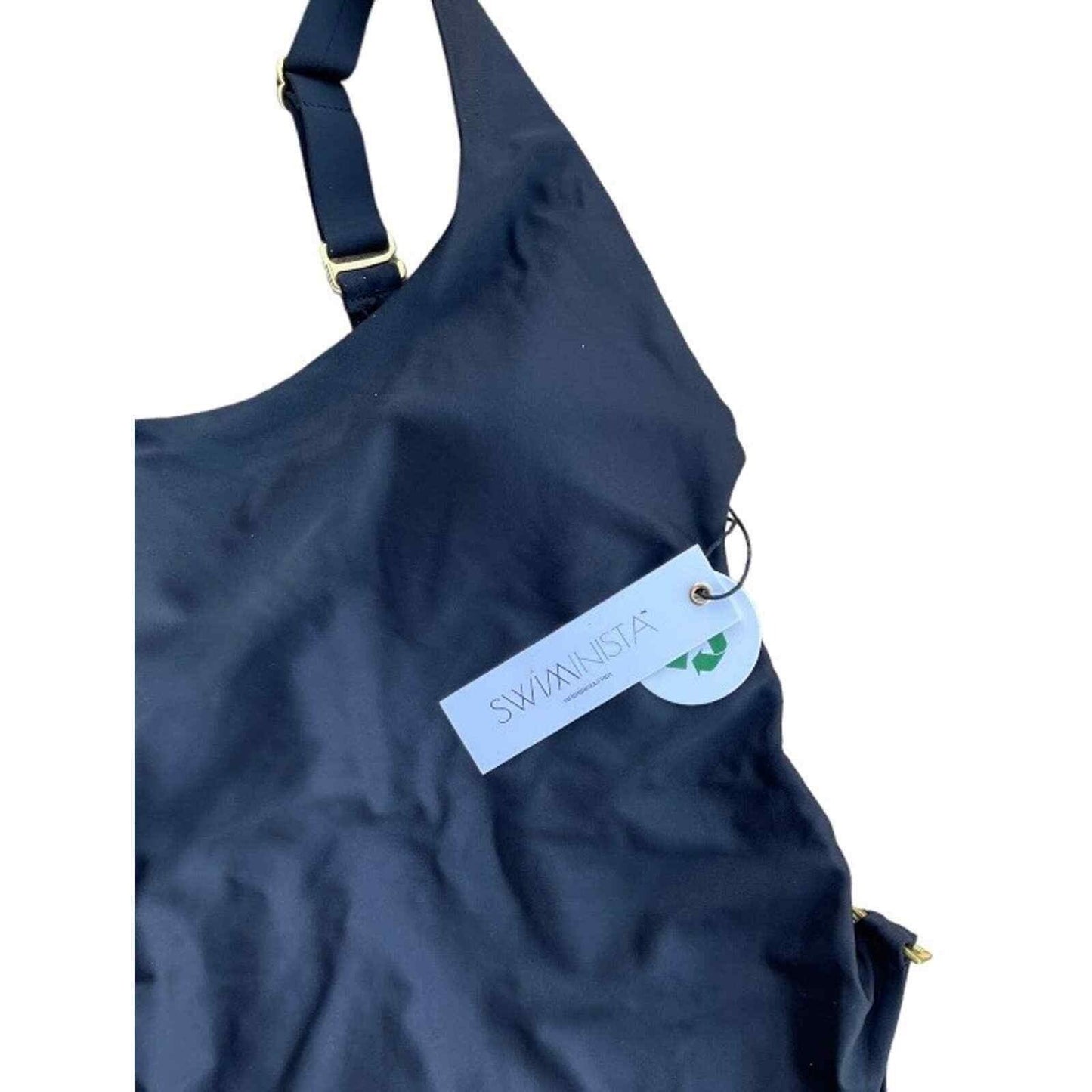 Swiminista Peaceful Cut Out Sustainable One Piece Swimsuit Bathing Suit L Black - Premium Clothing, Shoes & Accessories:Baby:Baby & Toddler Clothing:Bottoms from Swiminista - Just $89.00! Shop now at Finds For You