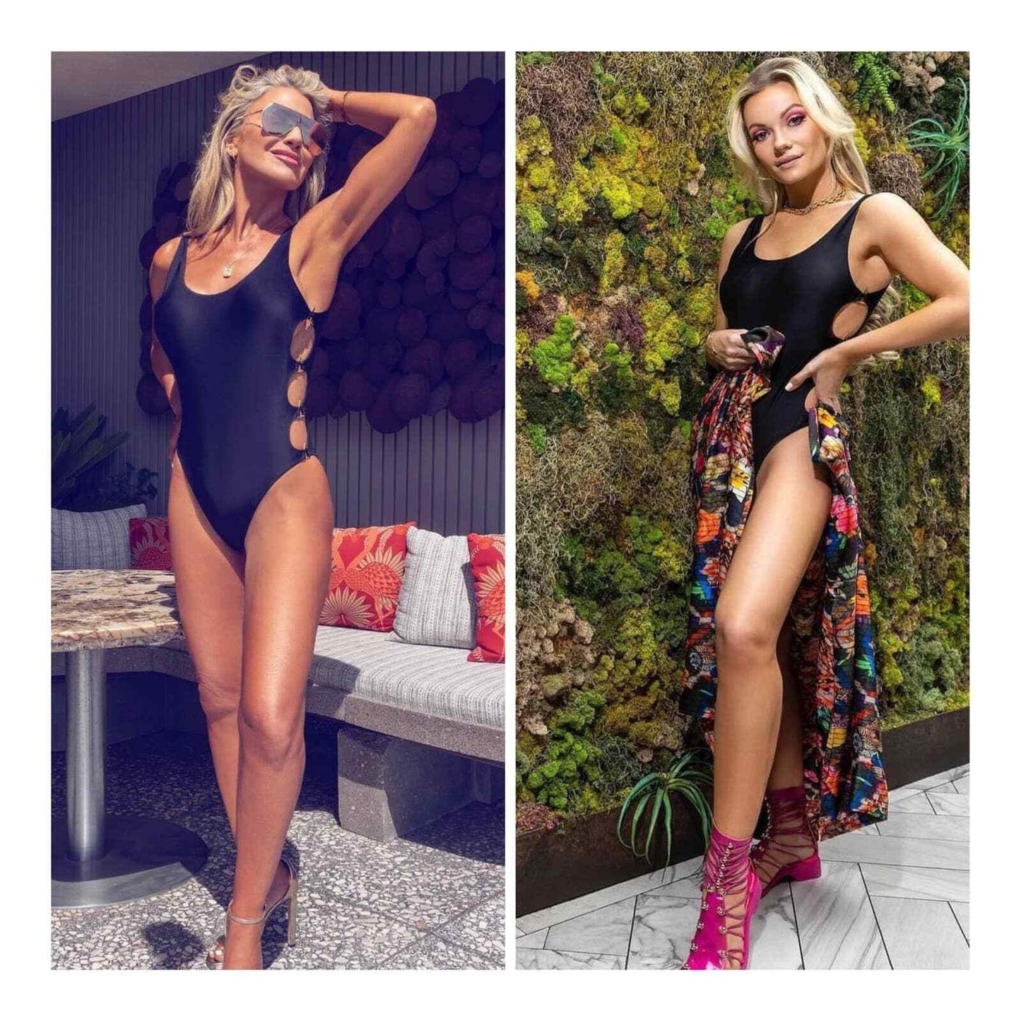 Swiminista Peaceful Cut Out Sustainable One Piece Swimsuit Bathing Suit XL Black - Premium Clothing, Shoes & Accessories:Baby:Baby & Toddler Clothing:Bottoms from Swiminista - Just $89.00! Shop now at Finds For You