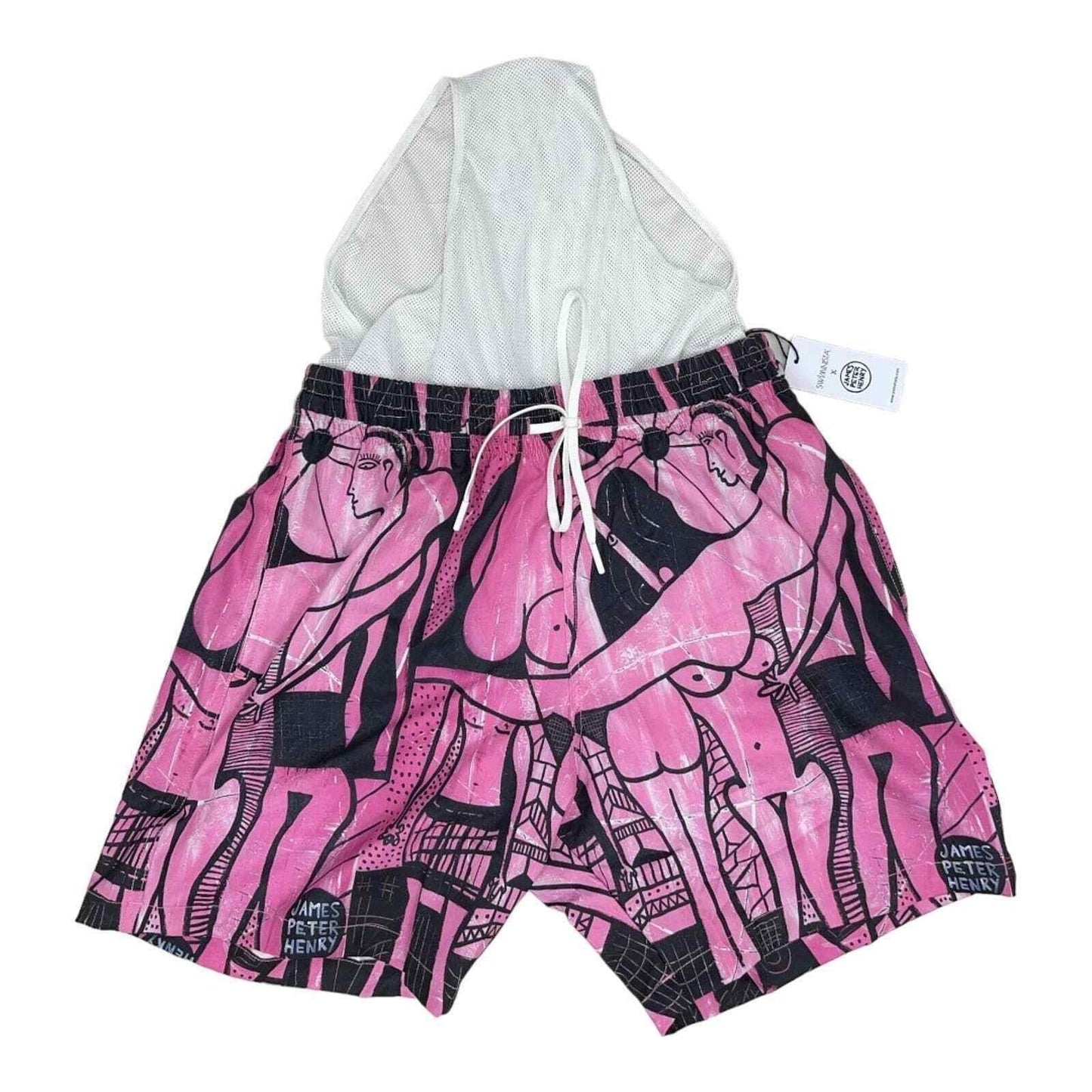 Swiminista x James Peter Henry Abstract Beach Activities Board Shorts Swim XL - Premium Clothing, Shoes & Accessories:Baby:Baby & Toddler Clothing:Bottoms from Swininista - Just $59.00! Shop now at Finds For You