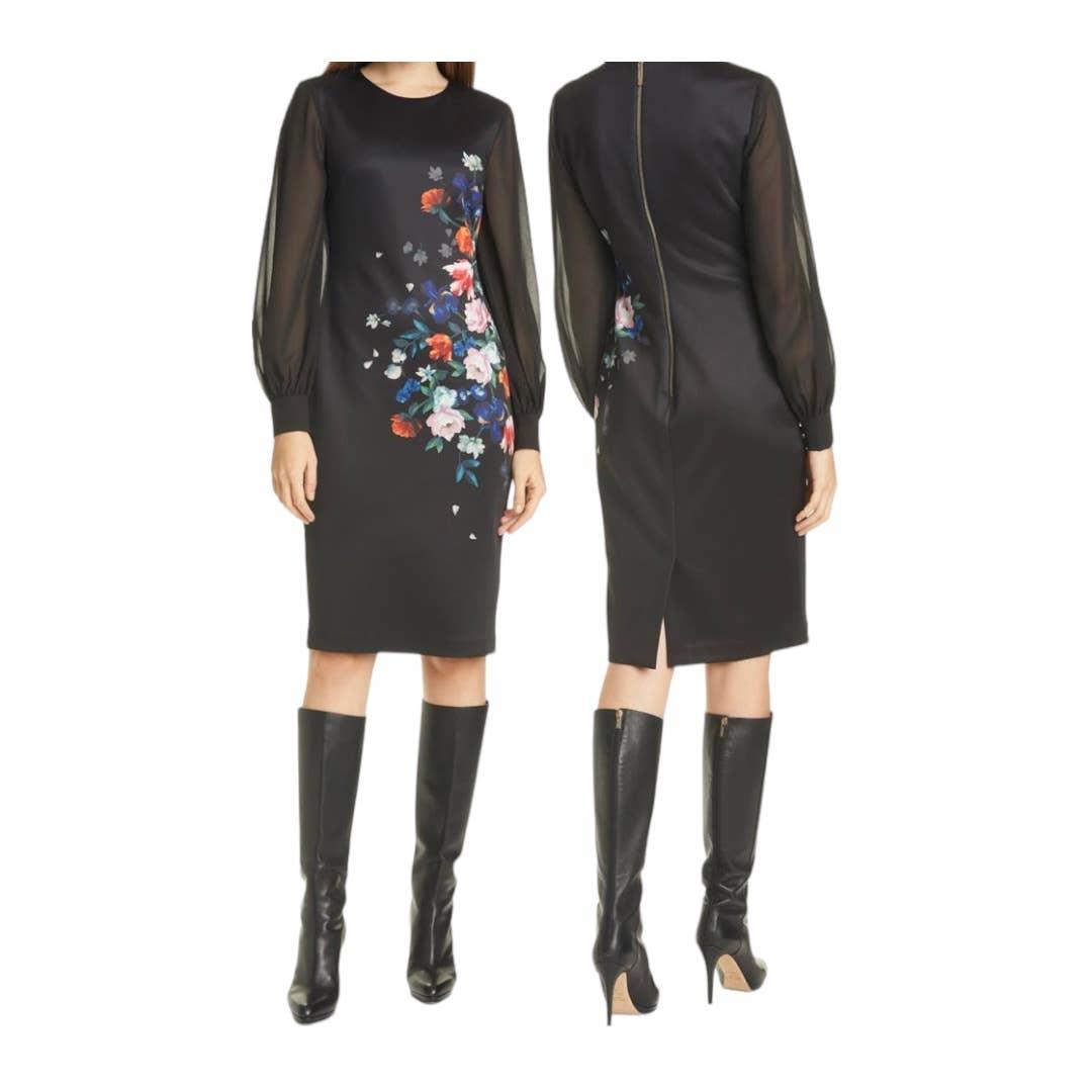 Ted Baker Ophena Flower Bodycon Dress Size 6 16-18 New - Premium from Ted Baker - Just $179.00! Shop now at Finds For You