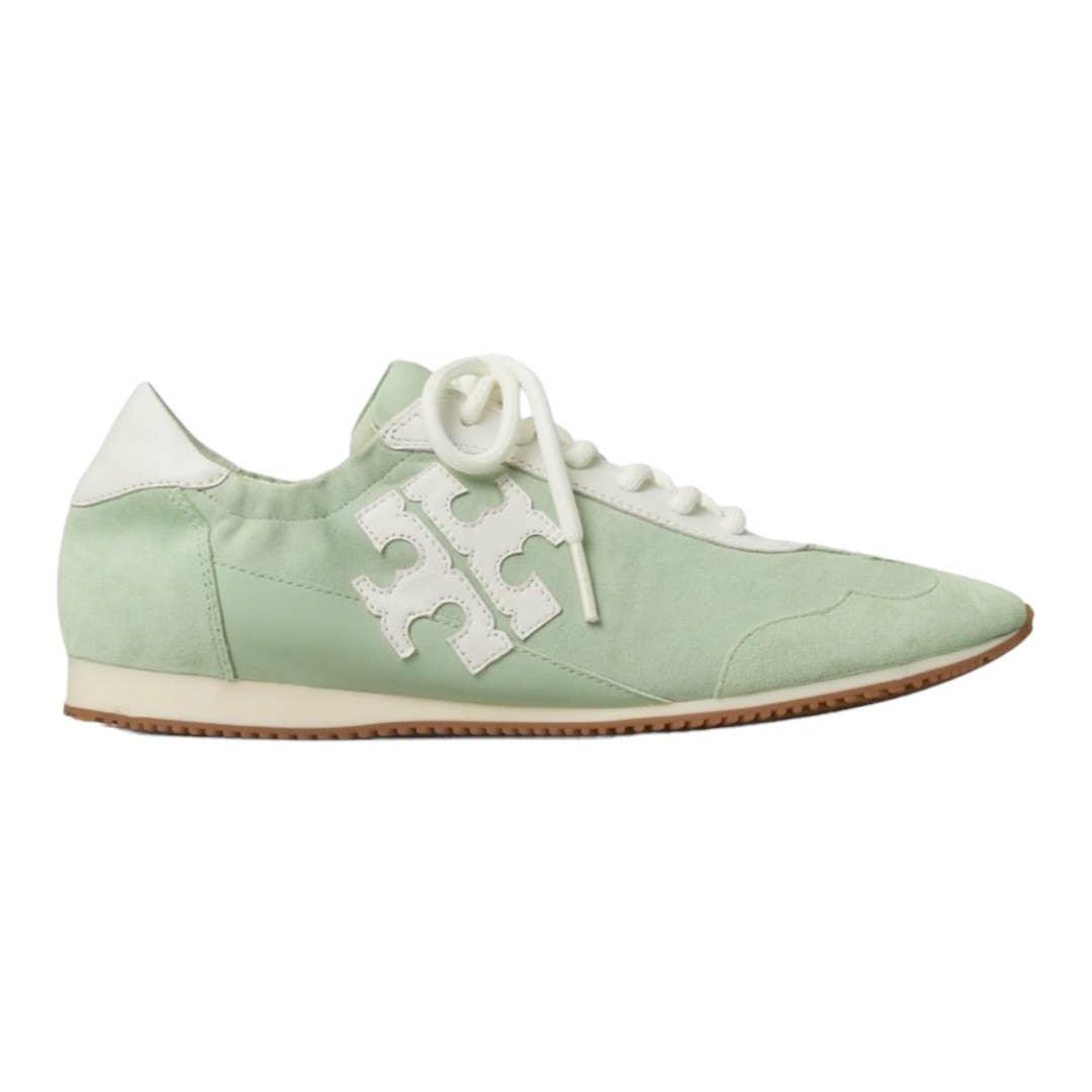 Tory Burch Mint Chip Logo Suede Sneakers Shoes Size 10 - Premium from Tory Burch - Just $239.00! Shop now at Finds For You