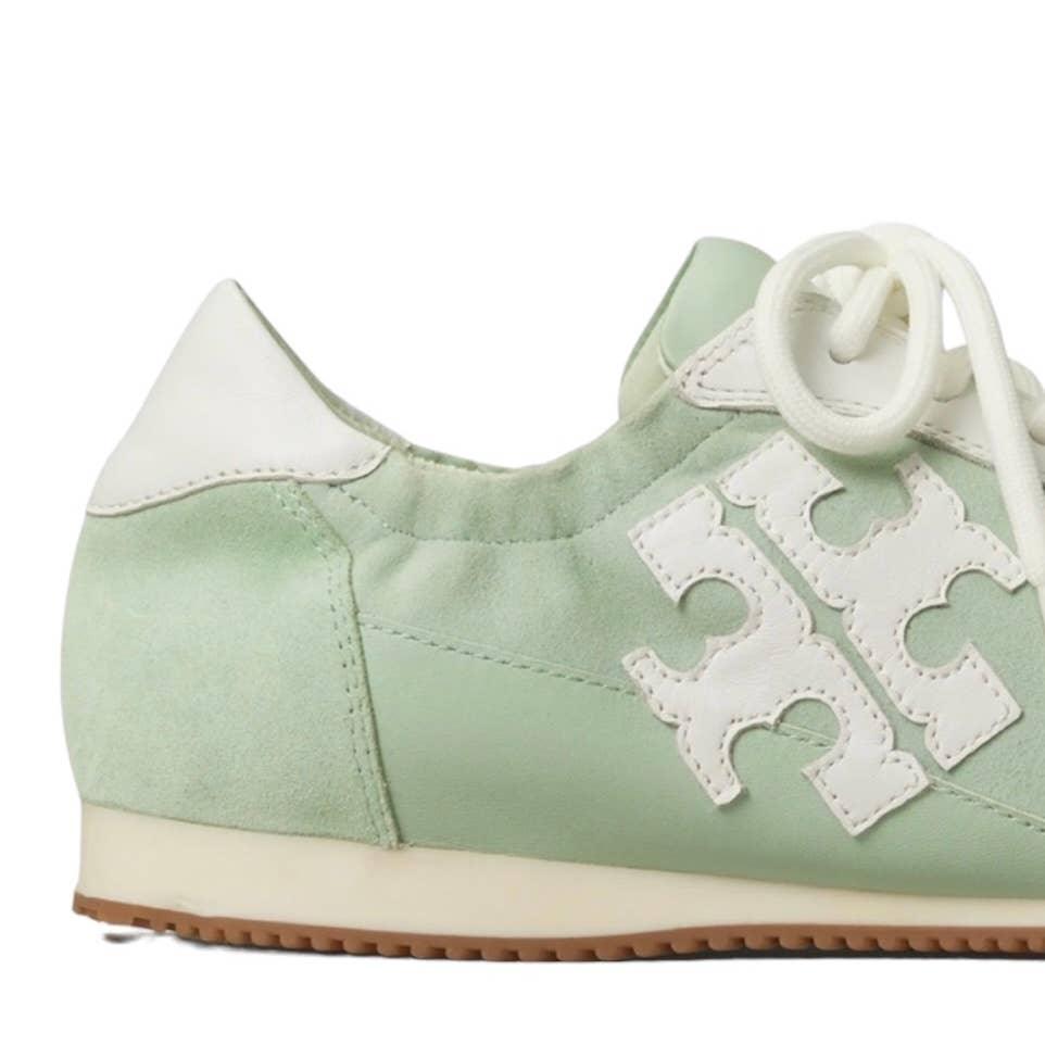 Tory Burch Mint Chip Logo Suede Sneakers Shoes Size 10 - Premium from Tory Burch - Just $239.00! Shop now at Finds For You