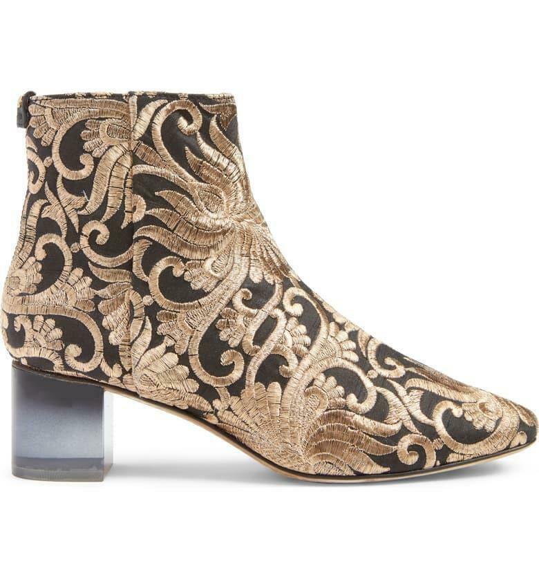 Tory Burch Women's Carlotta Nayan Brocade Ankle Boots Bootie Gold Black Size 5 - Premium Clothing, Shoes & Accessories:Women:Women's Shoes:Boots from Tory Burch - Just $136.27! Shop now at Finds For You