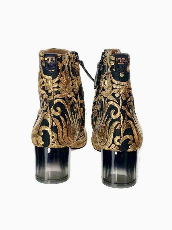Tory Burch Women's Carlotta Nayan Brocade Ankle Boots Bootie Gold Black Size 5 - Premium Clothing, Shoes & Accessories:Women:Women's Shoes:Boots from Tory Burch - Just $136.27! Shop now at Finds For You
