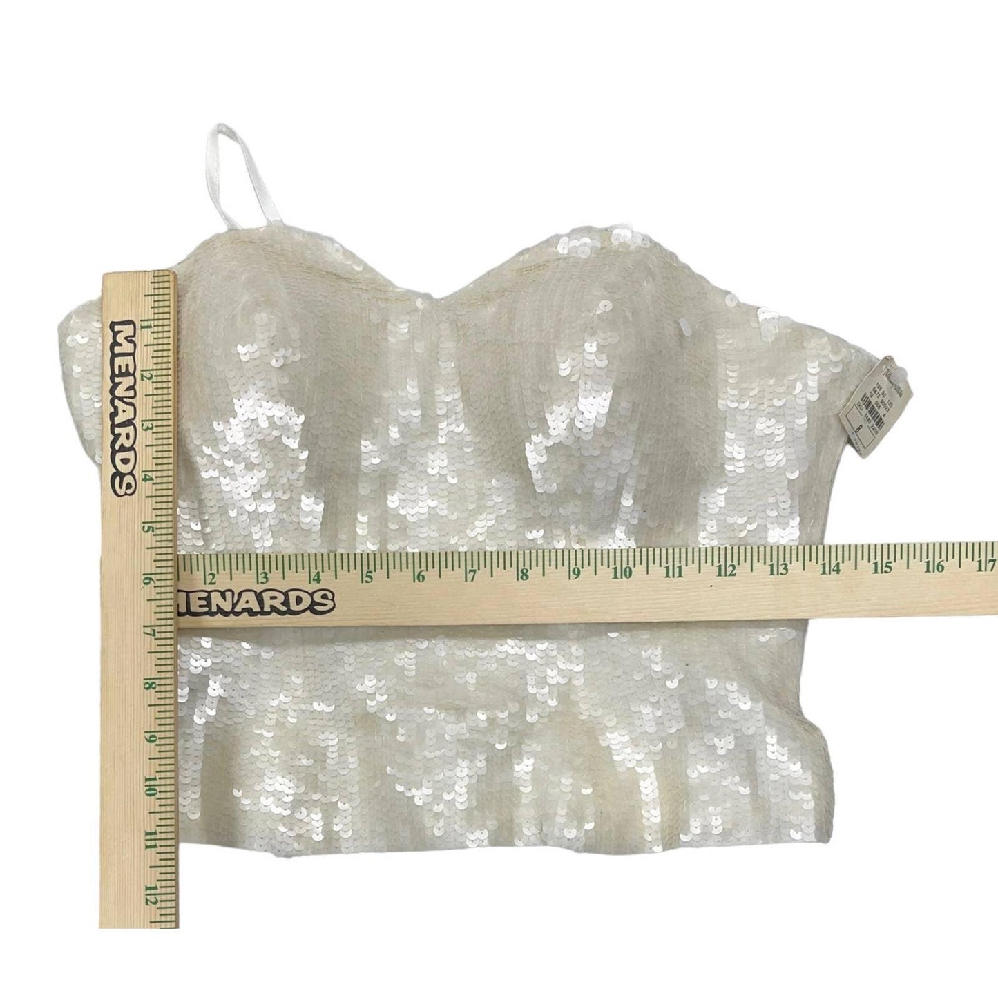 Vintage 90’s Bill Blass Neiman Marcus Sequin Strapless Peplum Top 8 Ivory - Premium from Bill Blass - Just $139.00! Shop now at Finds For You