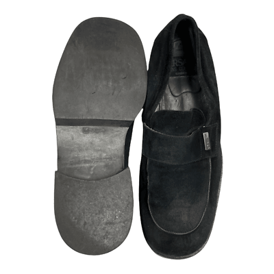 Vintage Versace Company Jeans Suede Loafers Shoes Size 11 Black - Premium Clothing, Shoes & Accessories:Men:Men's Shoes:Casual Shoes from Versace Jeans Collection - Just $200.99! Shop now at Finds For You