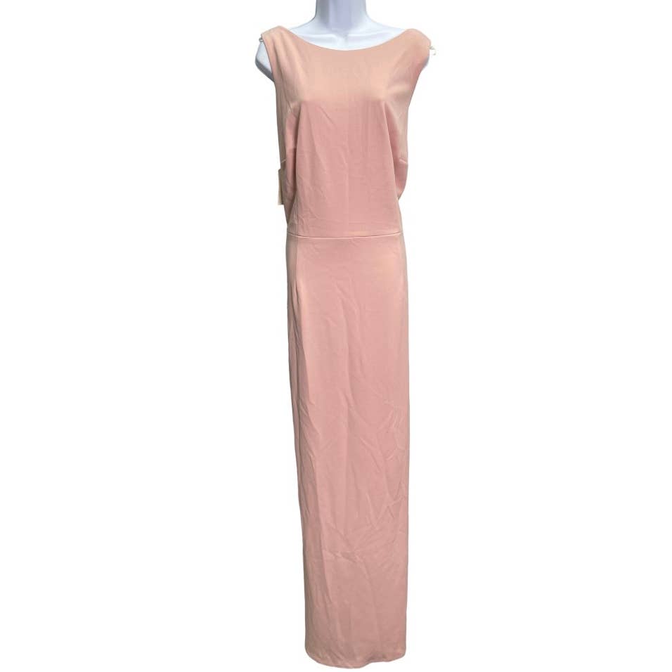 Katie May Vionnet Draped Long Dress Hown Dusty Rose Plus Size 22 New - Premium  from Katie May - Just $159.0! Shop now at Finds For You