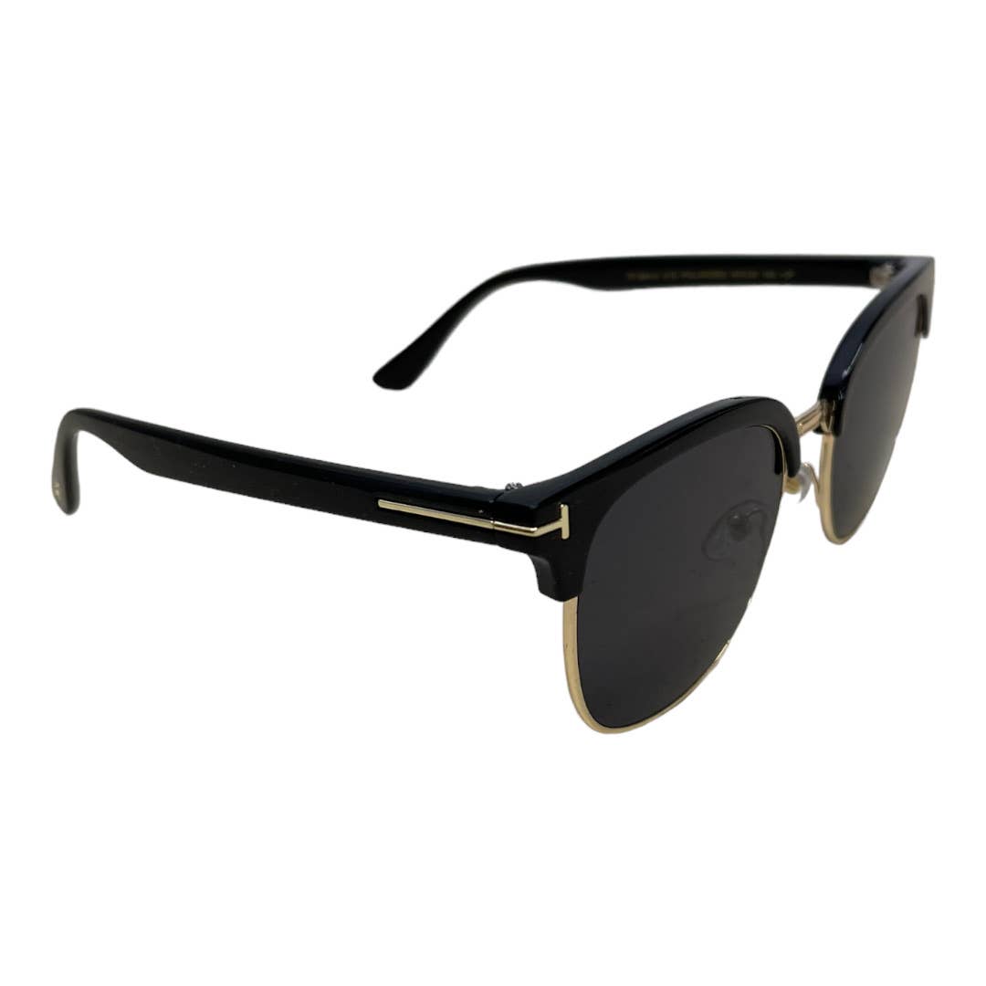 Tom Ford Half Rim Metal Acetate Sunglasses TF544-K 01D 56 20 145 New - Premium  from Tom Ford - Just $279.0! Shop now at Finds For You