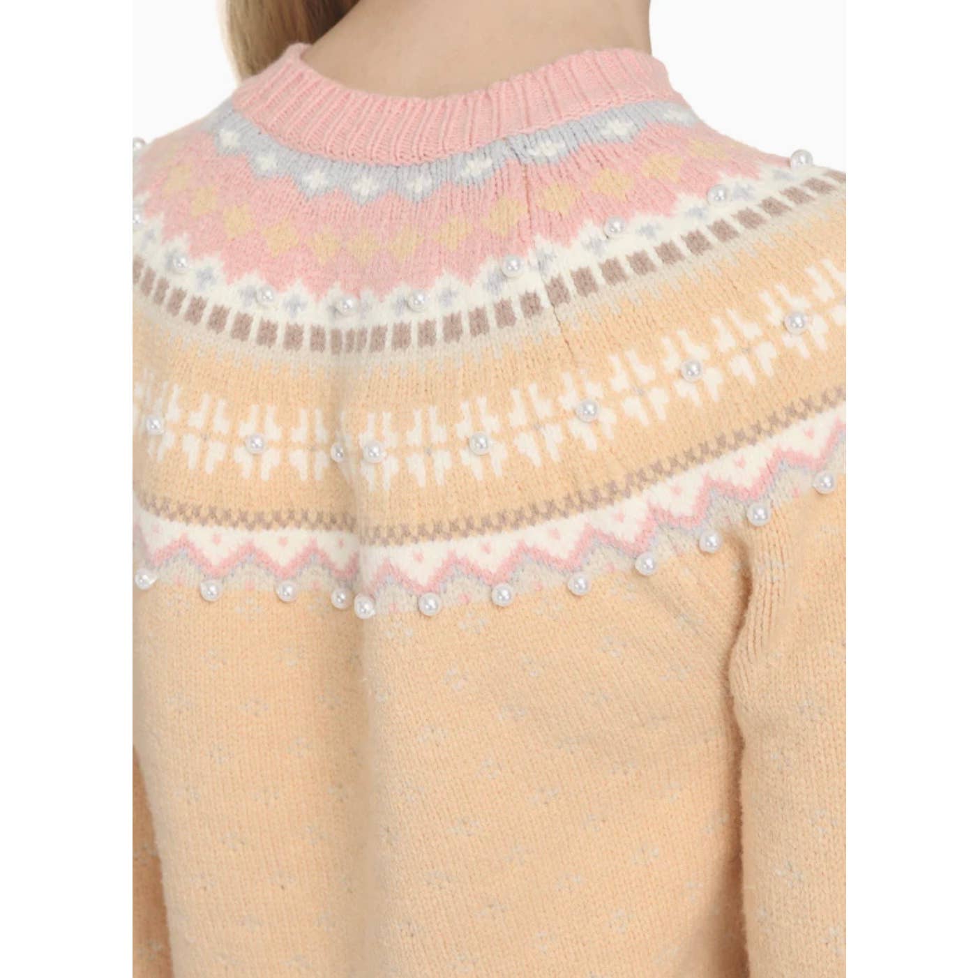 LOVESHACKFANCY Crawley Jacquard Pullover Sweater Knit Crewneck Size XS - Premium  from LoveShackFancy - Just $179.0! Shop now at Finds For You