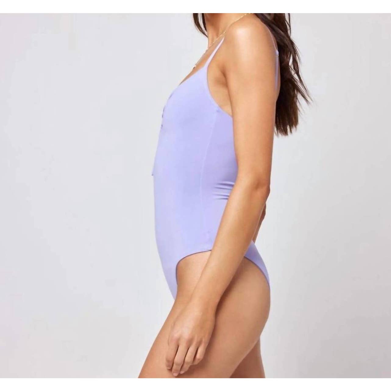 L*SPACE Revolve Roxanne One Piece Bitsy Cut Swimsuit Bathing Suit S Wisteria New - Premium  from L*SPACE - Just $99.0! Shop now at Finds For You