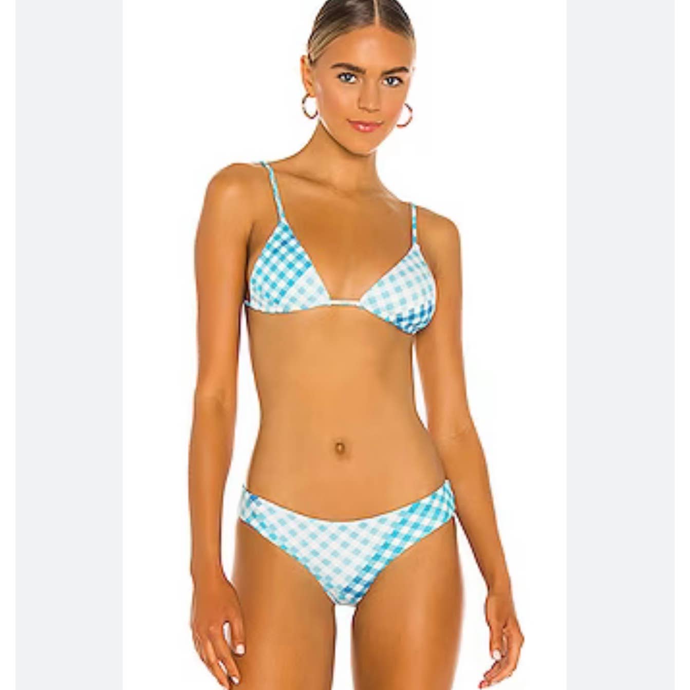 L*SPACE Revolve Brittany Bikini Top and Sandy Bottom Picnic Plaid Pique XL L - Premium  from L*SPACE - Just $99.0! Shop now at Finds For You