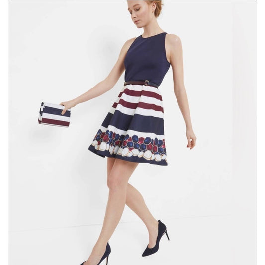 Ted Baker Annalie Skater Dress Size 5 Ted 12 US New - Premium  from Ted Baker - Just $175.0! Shop now at Finds For You
