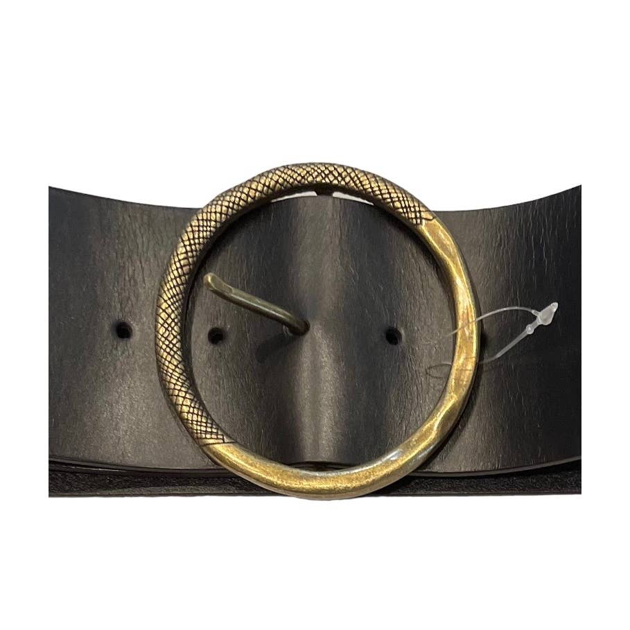 Anthropologie Wide Leather Belt Size XS/S Black New - Premium  from Anthropologie - Just $98.0! Shop now at Finds For You
