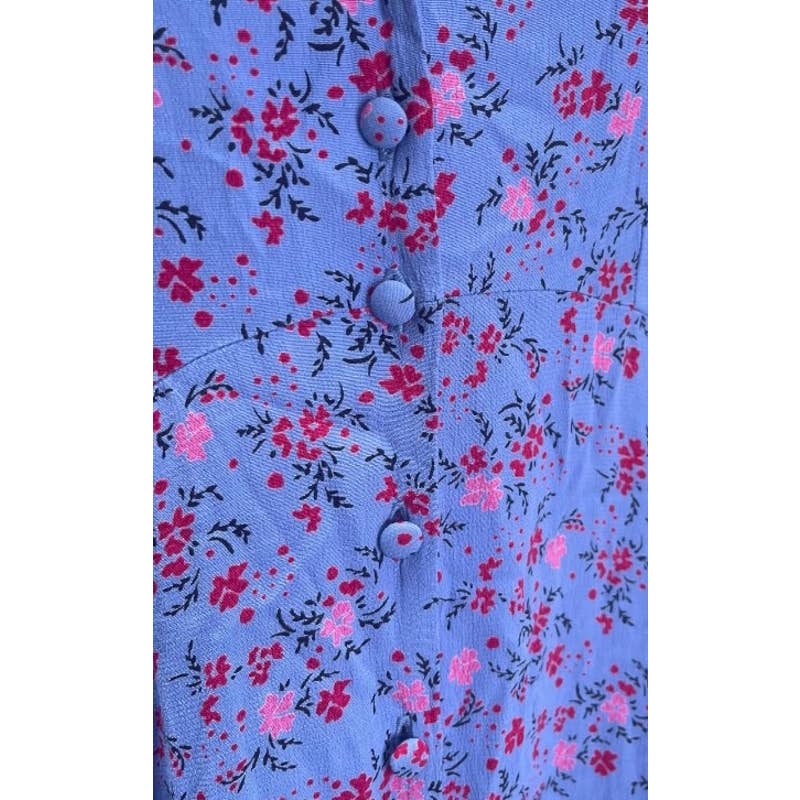 Ghost London Button Front Floral Dress Bohemian Size L Purple - Premium  from Ghost London - Just $129.0! Shop now at Finds For You