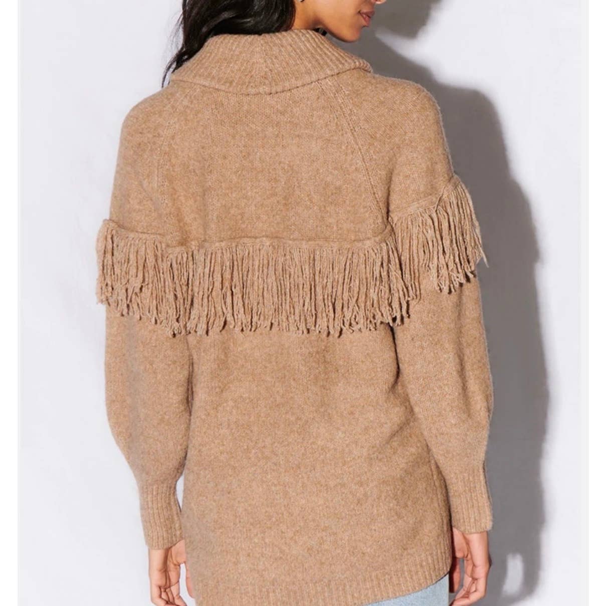 Anthropologie Saylor Janey Fringe Knit Button Front Cardigan Size Medium - Premium  from Anthropologie - Just $149.0! Shop now at Finds For You