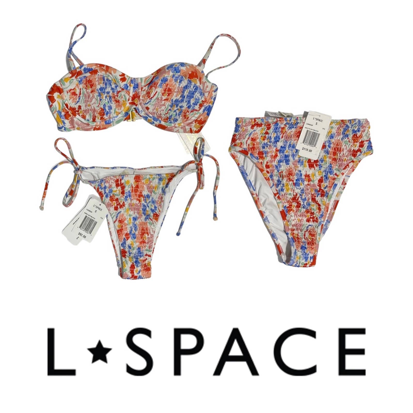 L*SPACE Revolve Set Forever Floral Marley Top Aubrey Barlette Bottoms S - Premium  from L*SPACE - Just $129.0! Shop now at Finds For You