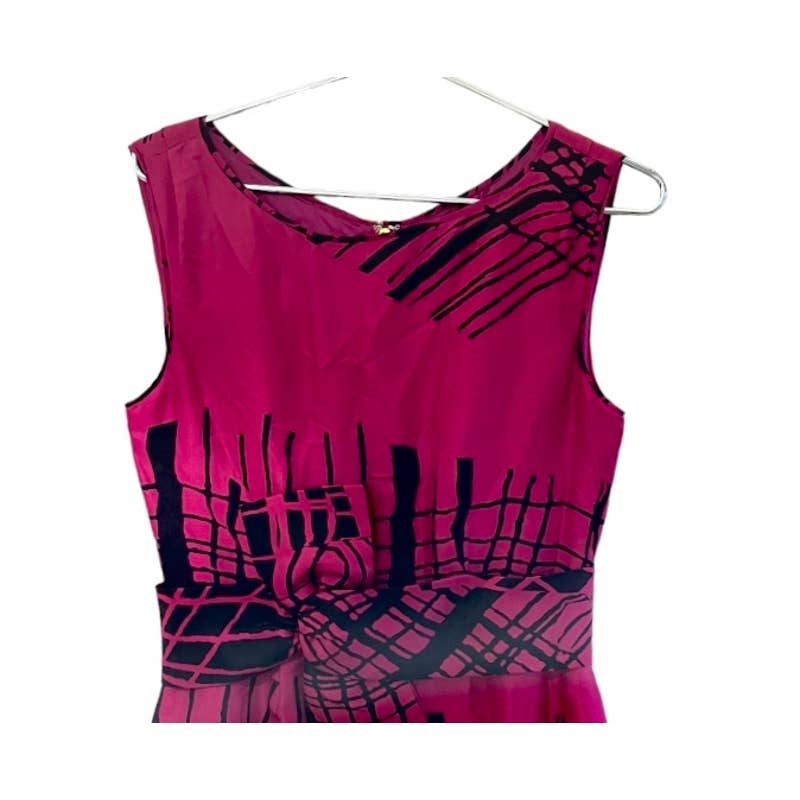 Kate Spade Abstracf Pink Black Bow Sleeveless Dress Size 4 - Premium  from Kate Spade - Just $119.0! Shop now at Finds For You