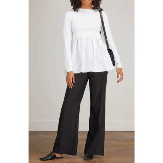 Patou Layered Paneled Jumper Size Large White New - Premium  from Patou - Just $279.0! Shop now at Finds For You