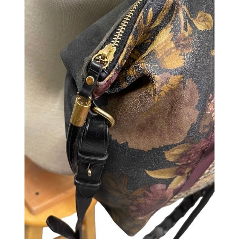 Kempton & Co Dylan Holdall Handbag Purse Harris Tweed Camo Black Peony - Premium  from Kempton & Co. - Just $399.00! Shop now at Finds For You