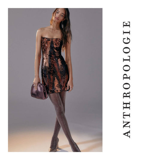 Anthropologie Strapless Sequin Mini Dress Plus Size 1X New - Premium  from Anthropologie - Just $139.00! Shop now at Finds For You