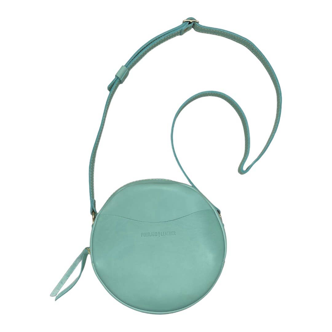 Portland Leather Goods Large Circle Crossbody Handbag  Purse New Mint - Premium  from Portland Leather Goods - Just $129.0! Shop now at Finds For You