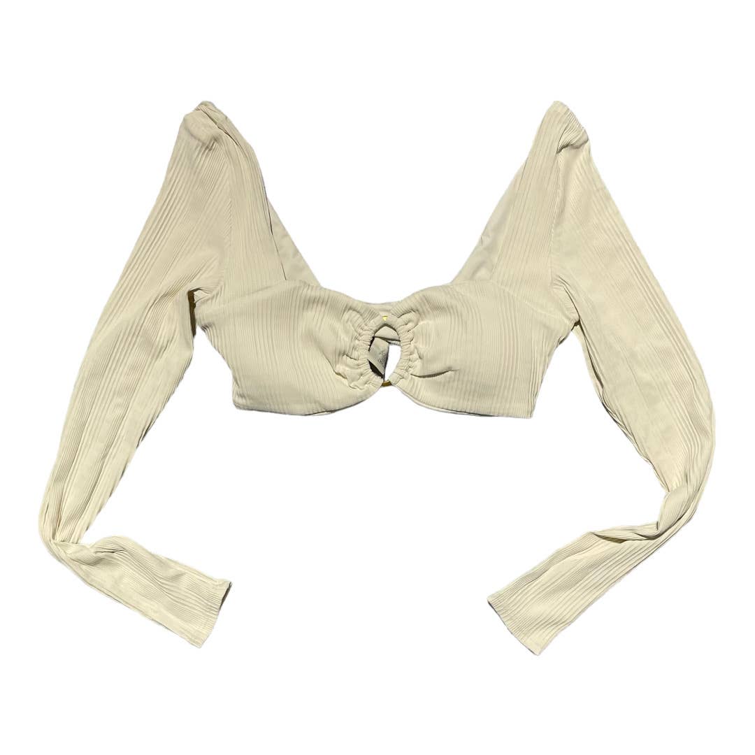 L*SPACE Revolve Beatrix Pointelle Bikini Top Swim Size M Cream New - Premium  from L*SPACE - Just $119.0! Shop now at Finds For You