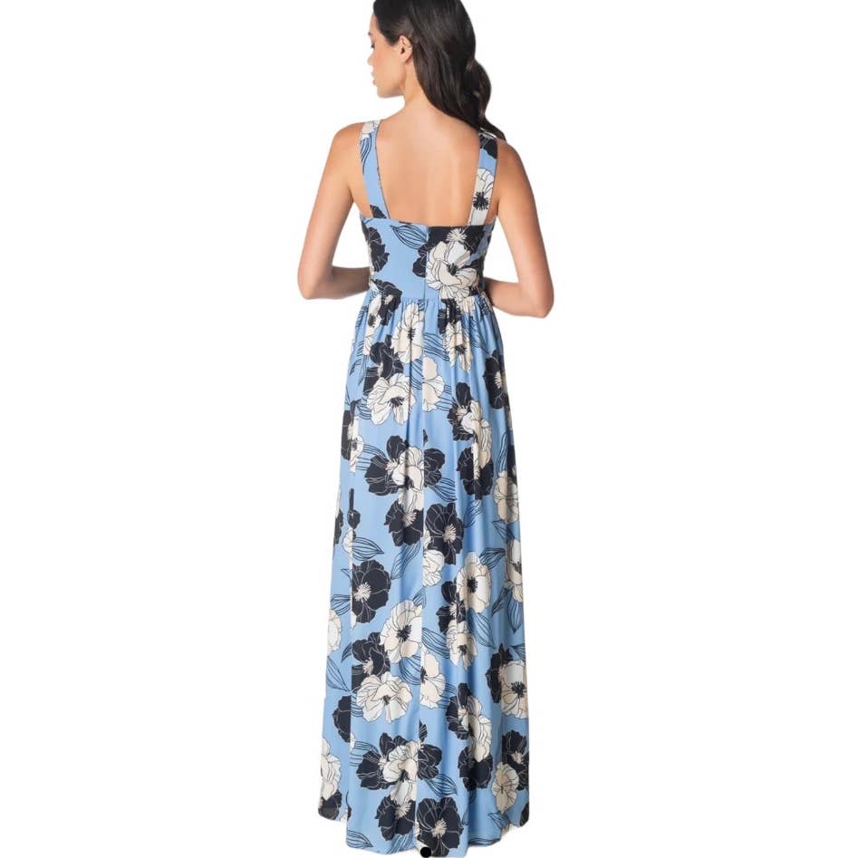 Dress The Population Rose Floral Maxi Dress Gown Size S Blue - Premium  from Dress The Population - Just $189.0! Shop now at Finds For You