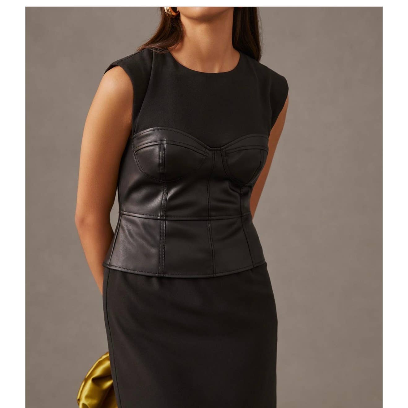 Anthropologie Maeve Faux Corset Dress Size 2 Black New - Premium  from Anthropologie - Just $99.00! Shop now at Finds For You