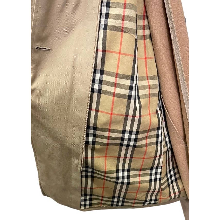 Vintage Burberry Nova Check w Wool Liner Trench Coat Jacket Size 8 Petite - Premium  from Burberry London - Just $695.0! Shop now at Finds For You