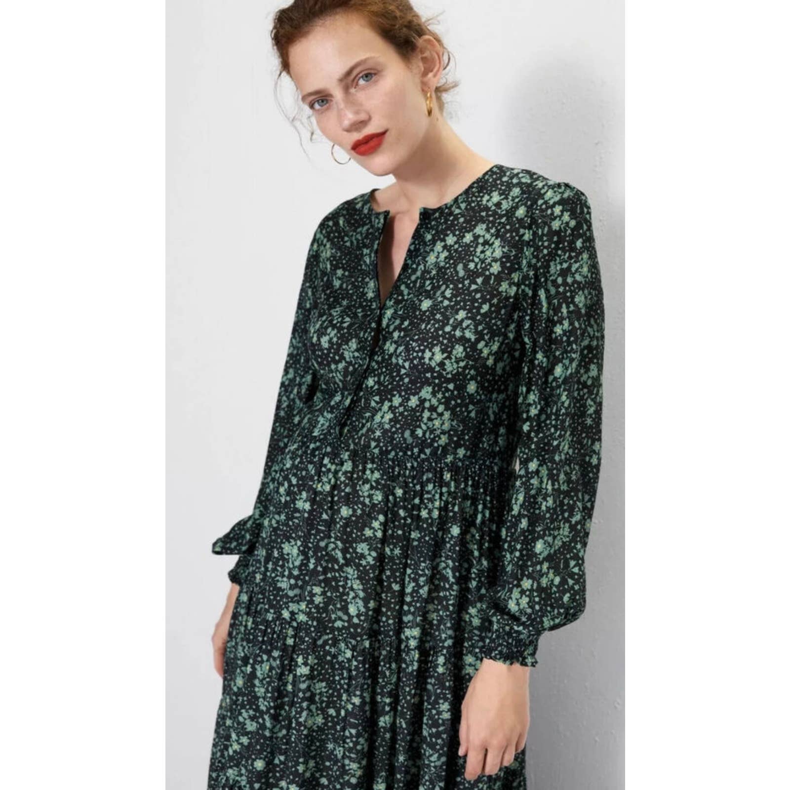 Zara The Angel Prairie Floral Midi Dress Blogger Favorite M Finds For You Zara The Angel Prairie Floral Midi Dress Blogger Favorite M Finds For You