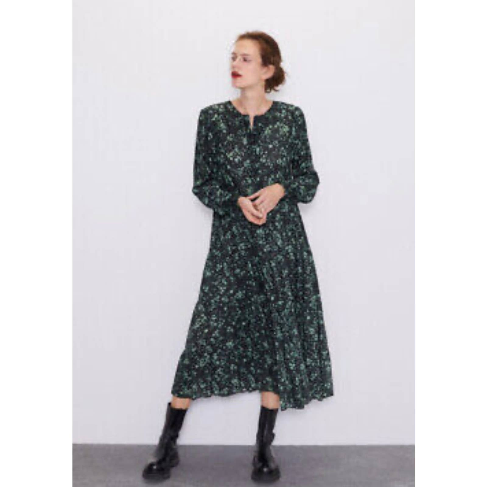 Zara The Angel Prairie Floral Midi Dress Blogger Favorite M - Premium  from ZARA - Just $59.00! Shop now at Finds For You